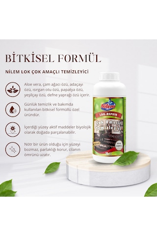 Nilem Lok Çok Amaçlı Temizleyici Bitkisel 1 L