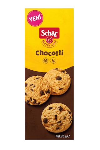 Schar Chocotti Glutensiz Damla Çikolatalı Kurabiye 70 G