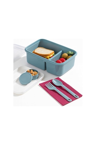 Orret Home 3 Bölmeli Beslenme Kabı 920 Ml Sosluklu Sızdırmaz Kapaklı Bpa İçermez Çatal Kaşık Dahil Lunch Box B Çok Renkli 71915520