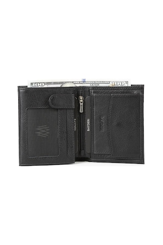 Bayderi Denis Hakiki Deri Erkek Cüzdan - Siyah