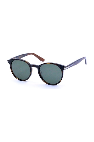 Superstep St 853 C02 52 Unisex Oval Kırçıllı Kahverengi Kemik Güneş Gözlüğü Kahverengi