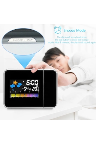 Çalar Saat Gece Arka İşık İle Ev Oturma Odası Yatak Odası İçin