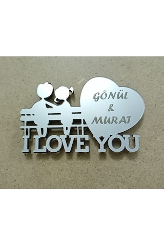 Magnet Bank Modeli I Love You Kişiye Özel