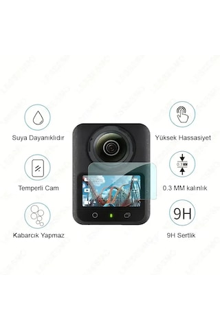 Dji Osmo 360 Temperli Cam Ekran Koruyucu 9h Şeffaf