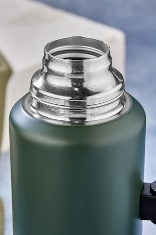 1.0 Litre Kulplu Paslanmaz Çelik Avcı Termos Yeşil Yeşil