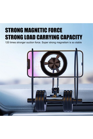 Samdoo 360 Dönebilen Güçlü Mıknatıslı Araç Telefon Tutucu - Sarsıntıya Dayanıklı Altın