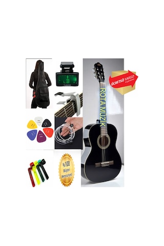 Barcelona Lc 3900 Bk 4/4 Tam Boy Klasik Gitar