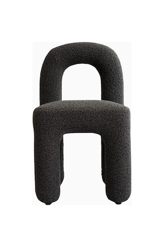 101 Copenhagen Daiku Dining Chair Koyu Gri, Dekoratif Modern Tasarım Yemek Sandalyesi