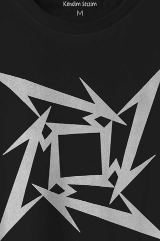 Metallica Logo Metal Baskılı Tişört Unisex T-shirt 001