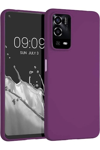 Oppo A55 4g Kılıf Esnek Yapılı İnce Slim Silikon Kapak Ryc/premier Bordo