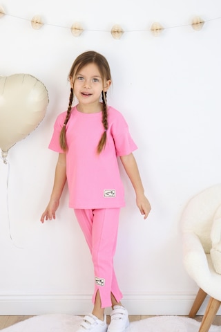 Miababy Paça Yırtıklı Takım Pembe