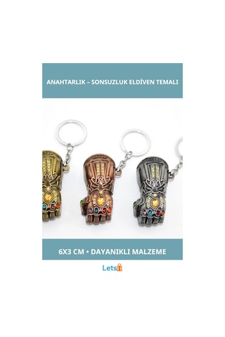 Thanos Eli Anahtarlık Dayanıklı Koleksiyon Aksesuarı Çok Renkli