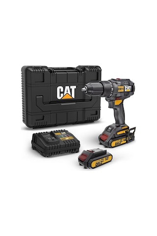 Cat Dx11 18volt/2.0ah Li-ion Çift Akülü Kömürsüz Profesyonel Şarjlı Matkap