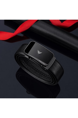 Williampolo Prestige Seri Lüks Hakiki Deri Erkek Kemer Siyah