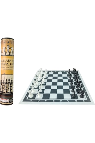 Okul Satranç Takımı 35x35 CM- Küçük Rulo - Ekonomik