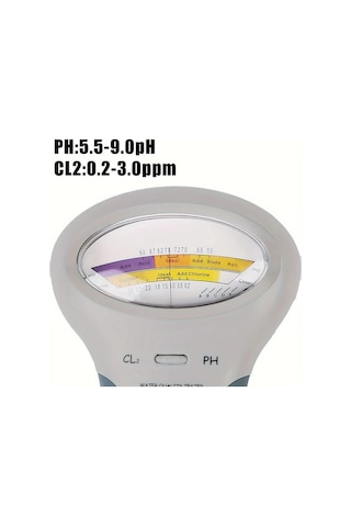 Xuweiwei Cloud Prime 2li 1 Arada Ph Ve Klor Ölçer Havuz Akvaryum Su Test Cihazı Pc101 Pilsiz