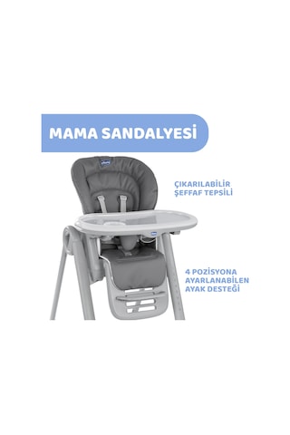 Chicco Polly Magıc Mama Sandalyesı Dark Grey-pr 05087162400000