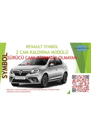 Renault Clio Symbol 2Li Cam Modülü Sürücü Camı Otomatik Olmayan