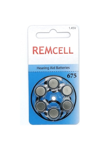 Remcell 675 Numara 1.45V İşitme Cihazı Pili Blister 6'lı