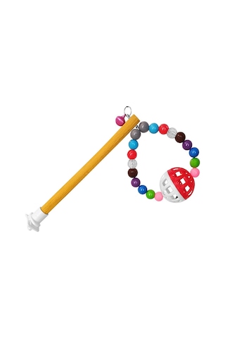 Renkli Boncuklu Ve Tünekli Muhabbet Kuş Salıncağı 9.5-16 Cm