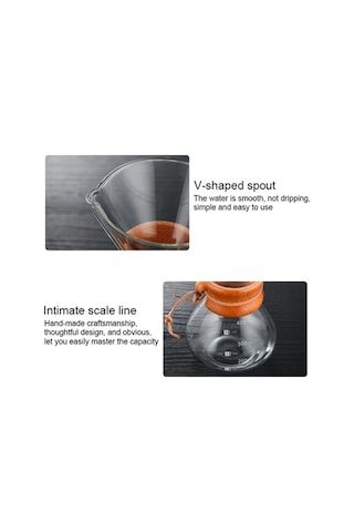 Pazly Yüksek Sıcaklık Dayanıklı 400ml Cam Cezve - 20-150 C, Güvenli V-şekilli Spout