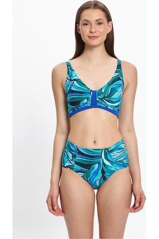 Toosalty Kadın Çok Renkli Desenli Toparlayıcı Yüksek Bel Bikini Takımı 25sw005st Çok Renkli