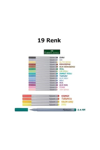 Faber Castell Grıp Finepen 0.4Mm Gri