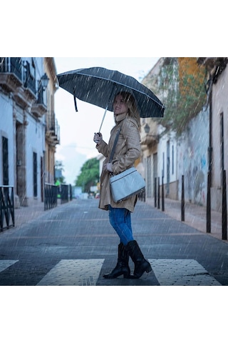 Sıçrama Önleyici Tasarıma Ve Led Aydınlatmaya Sahip Akıllı Şemsiye Diğer