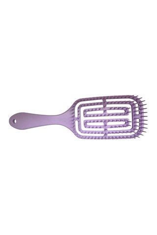 Croc Saç Fırçası Seti 2li Mor - Saç Açıcı Fırça, 3d Detangler Brush - Tarak Hediyeli