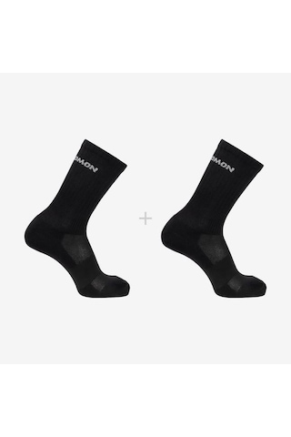 Salomon Evasion Crew 2-pack Çorap-27424 Siyah - Siyah