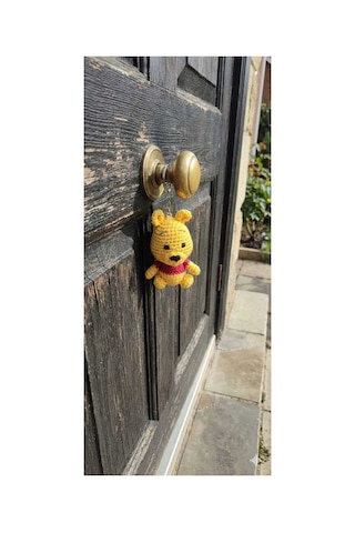 Amigurumi Winnie The Pooh Anahtarlık