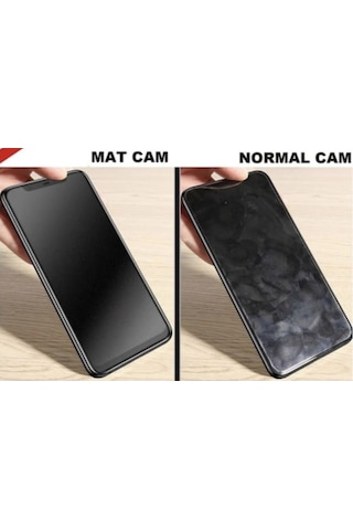Apple İphone 6s Mat Hayalet Ekran Gizli Privacy Tam Kaplayan Kırılmaz Cam Seramik Ekran Koruyucu Beyaz