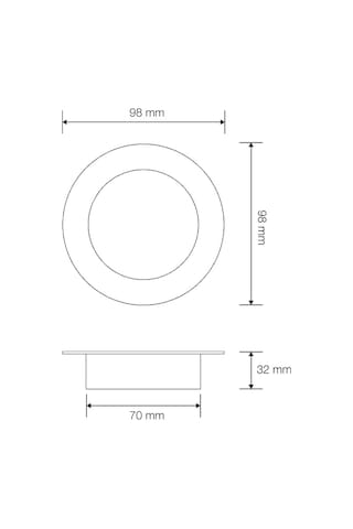 8w Sıva Altı Led Spot Aydınlatma, İç Mekan Led Spot Armatürü Alüminyum Kasa 6500k Beyaz Işık Rio Vl491008 Çok Renkli