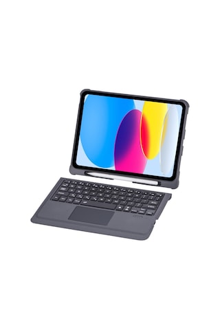 Apple Uyumlu iPad Pro 12.9 3. 4. 5. Nesil Kılıf Led Işıklı Magnetik Standlı Klavyeli Kılıf Kılıf