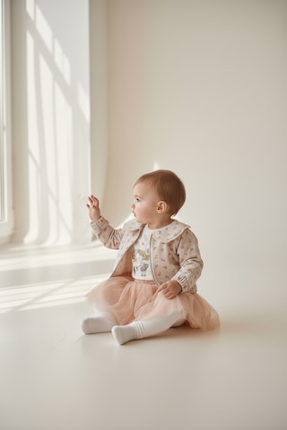 Babymuz Kız Çocuk Tütü Etekli Ceketli 3'lü Takım Açık Pudra