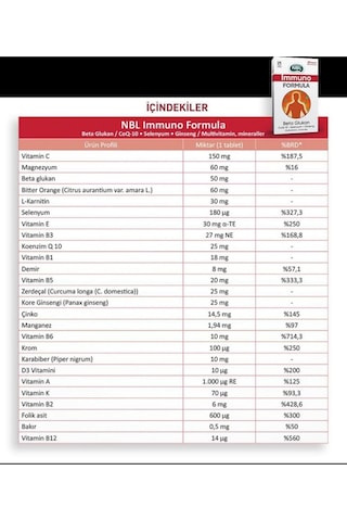Immuno Formula 30 Tablet 3 Adet