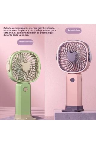 Taşınabilir El Tipi Vantilatör Usb Şarj Edilebilir Cep Telefonu Tutucu Pa Mor,