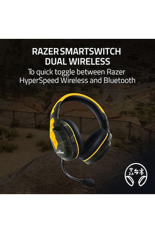 Barracuda X - Kablosuz Çoklu Platform Oyun Ve Mobil Kulaklık Kablosuz Usb-c Çoklu Platform Bağlantısı, 250 G Ergonomik Tasarım, 40 Mm Sürücü, 20 Saat Pil Ömrü Pubg: Battlegrounds Edition