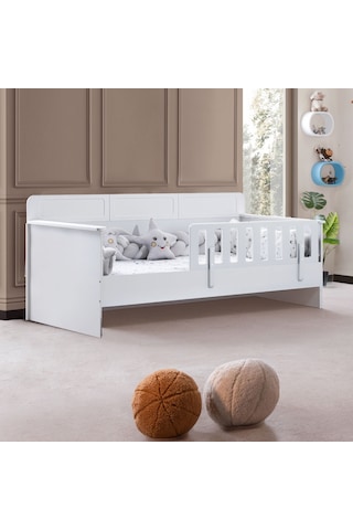 Karyola, Mira Montessori Karyola - Beyaz + 1 Adet Comfort Yatak