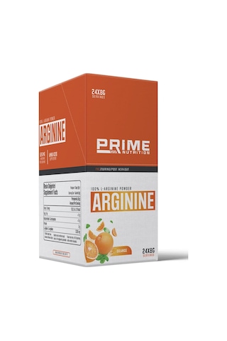 Prime Nutrition L-arginine 24 Saşe X 8 Gram Portakal - Arjinin Tek Kullanımlık Paket