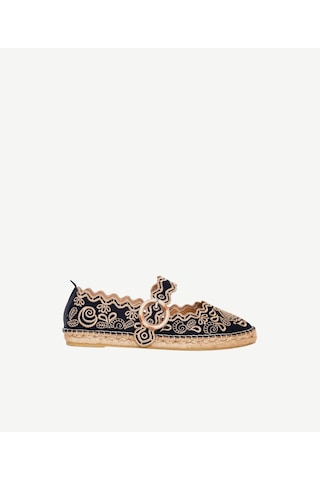 Yargıcı Nakış İşlemeli Mary Jane Espadril 26ykay4047x 004 Lacivert