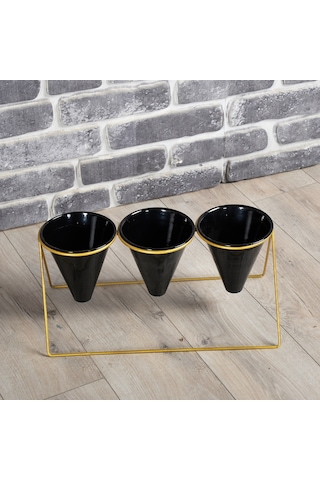 Fullreyon Vıpclass 3 Saksılı Metal Çiçek Standı - Saksılar Dahil - Vgs Diğer