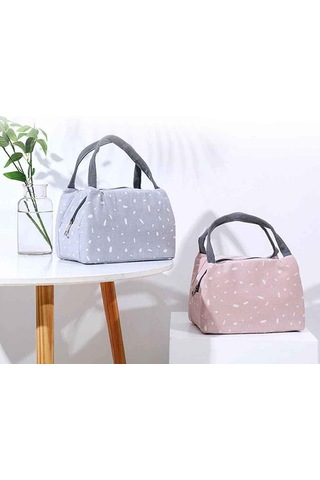 Öğle Yemeği Çantası Öğle Yemeği Çantası Kadın Kız Termal Yalıtımlı Öğle Yemeği Kutusu Tote Gıda Kabı Piknik Çantası 1 Siyah