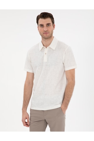 Pierre Cardin Erkek Ekru Tişört 50307581-vr019 Ekru