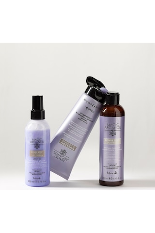 Nook Blonde Story Sarı Gri Saçlar İçin Sülfatsız Argan & Kuşburnu Özlü Renk Koruyucu Mor Şampuan 250ml Zayıf - Yıpranmış