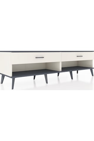 Hyperion Tv Ünitesi 2 Çekmeceli 176x44x51 Aytaşı-antrasit/aytaşı Antrasıt/aytası