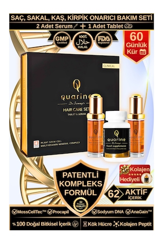 Dr. Sammy's Quarine 2 Aylık Saç Bakım Seti 2 Serum+1
