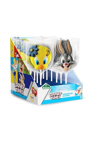 Relkon Orjinal Lisanslı Looney Tunes Marshmallow Lolipop 45 Gr 1 Adet