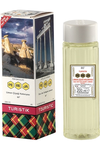 Pereja 80 Derece Turistik Limon Çiçeği Kolonyası Pet Şişe 200 ML