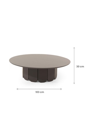 Metro R. Yuvarlak Orta Sehpa Salon Sehpası Rehome